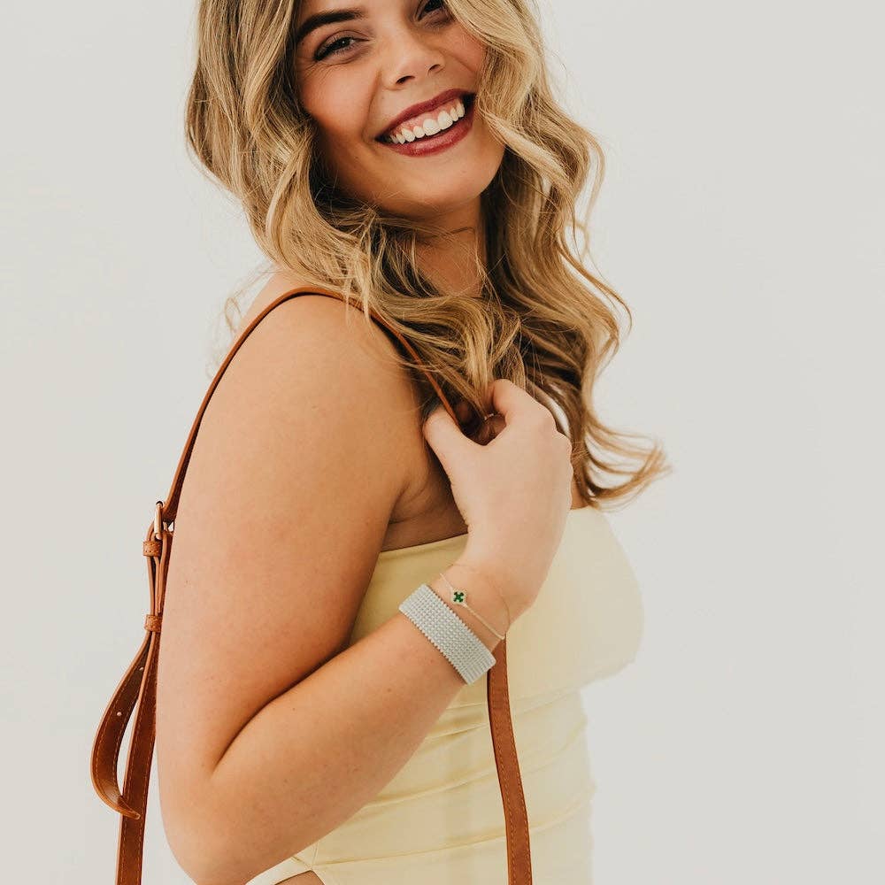 Pretty Simple - Braided Mesh Cuff Bracelet - WATERPROOF