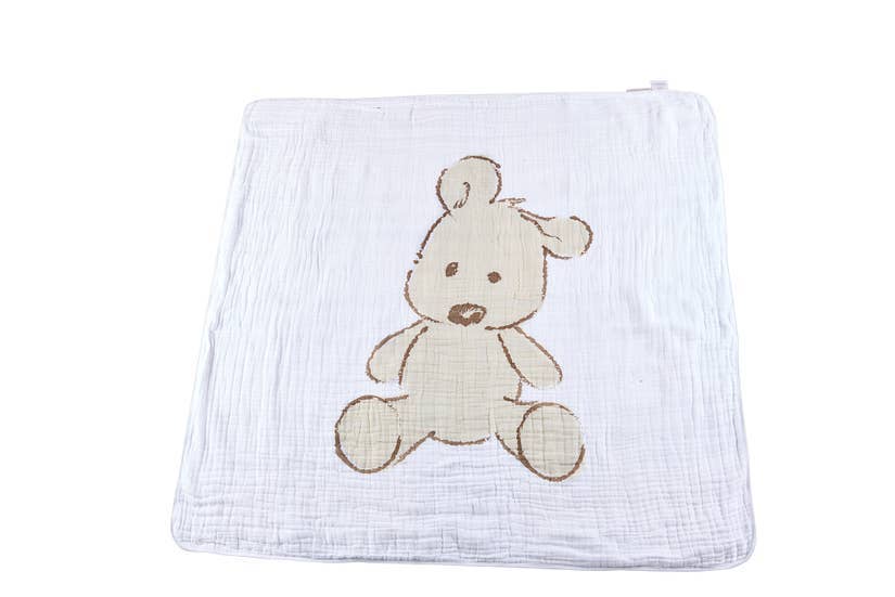 Newcastle Classics - Teddy Bear and Plaid Newcastle Blanket