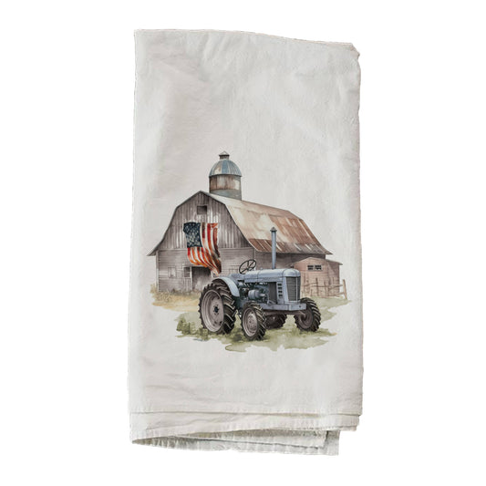 Kendrick Home - American Flag Barn Tractor Towel