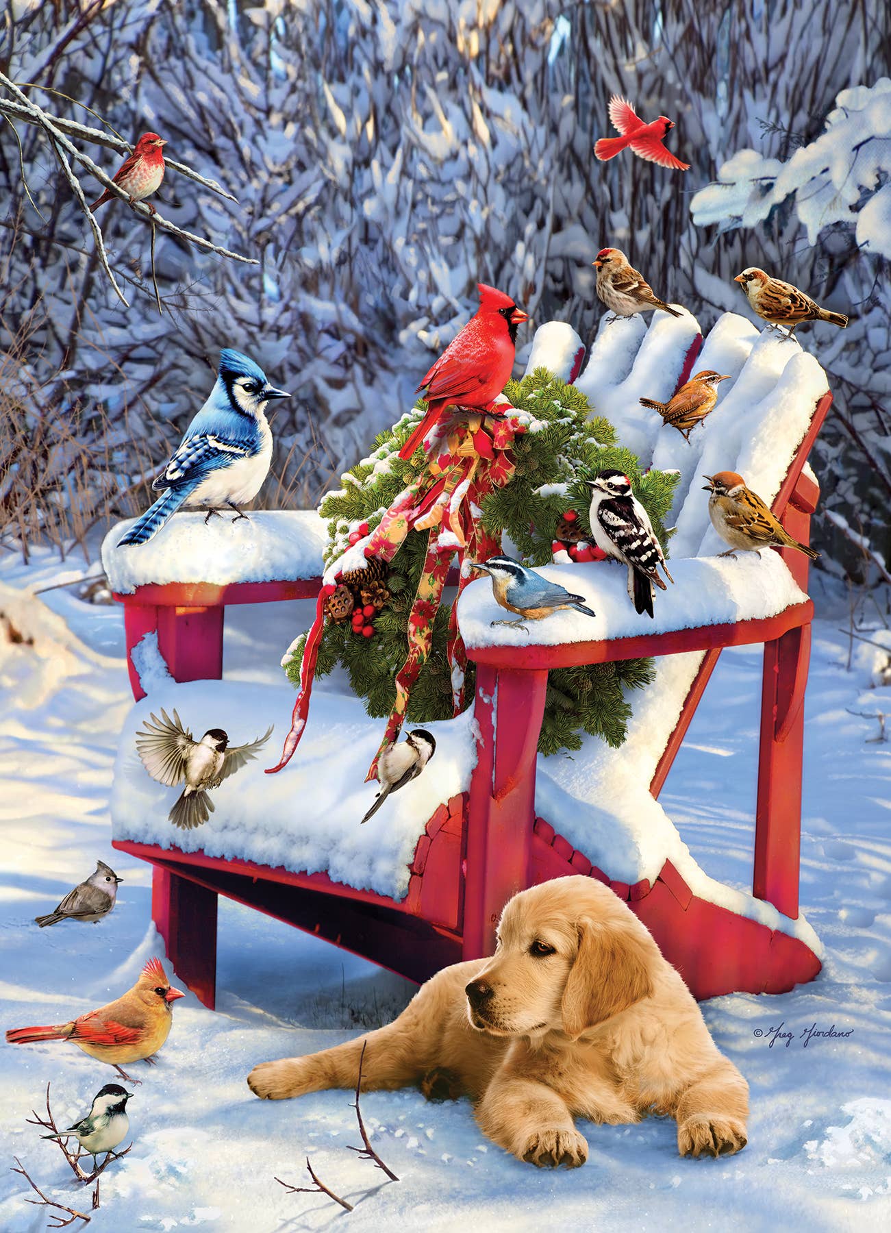 Outset Games and Cobble Hill Puzzles - Warm Winter's Day 1000pc puzzle