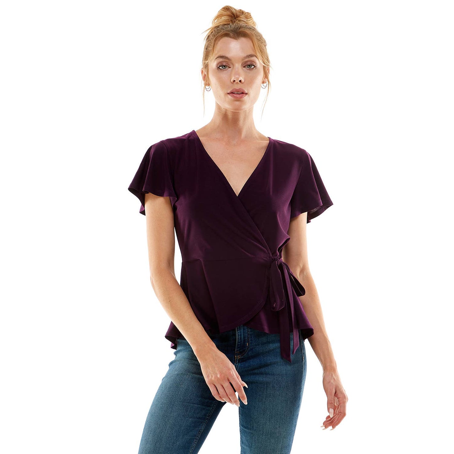 Winslow Collection - SOFT BLOOM WRAP BLOUSE