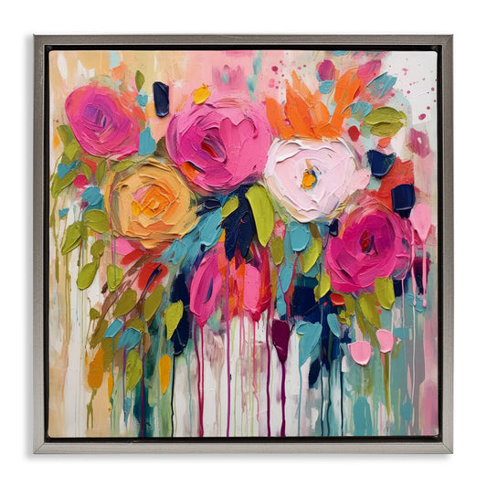 Stupell Industries - Urban Paint Bouquet Floating Frame