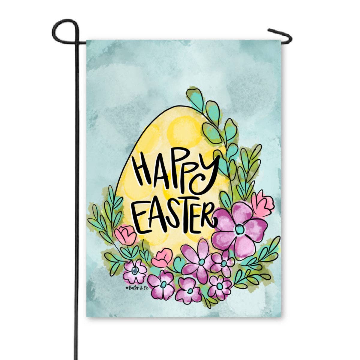 Baxter & Me - Happy Easter Egg Garden Flag
