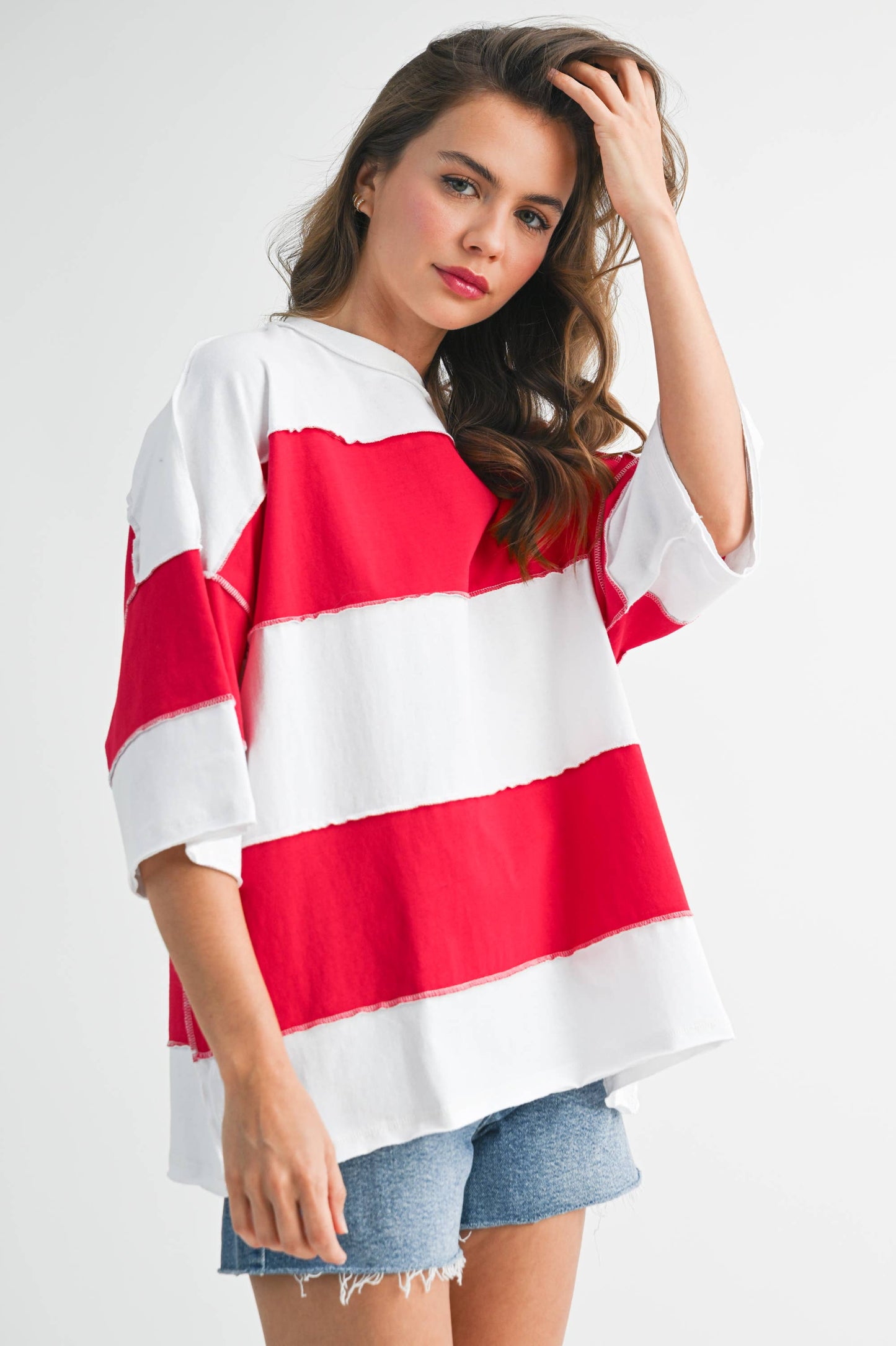 AEMI + CO - 8417FN Polly Color Block Top