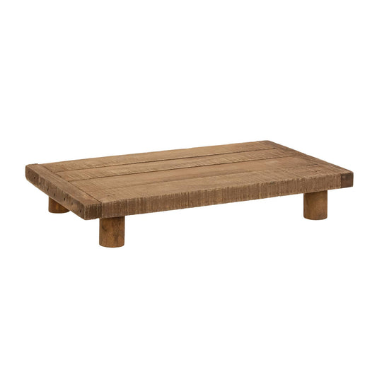 The Hearthside Collection - Stained Wood Rectangle Riser