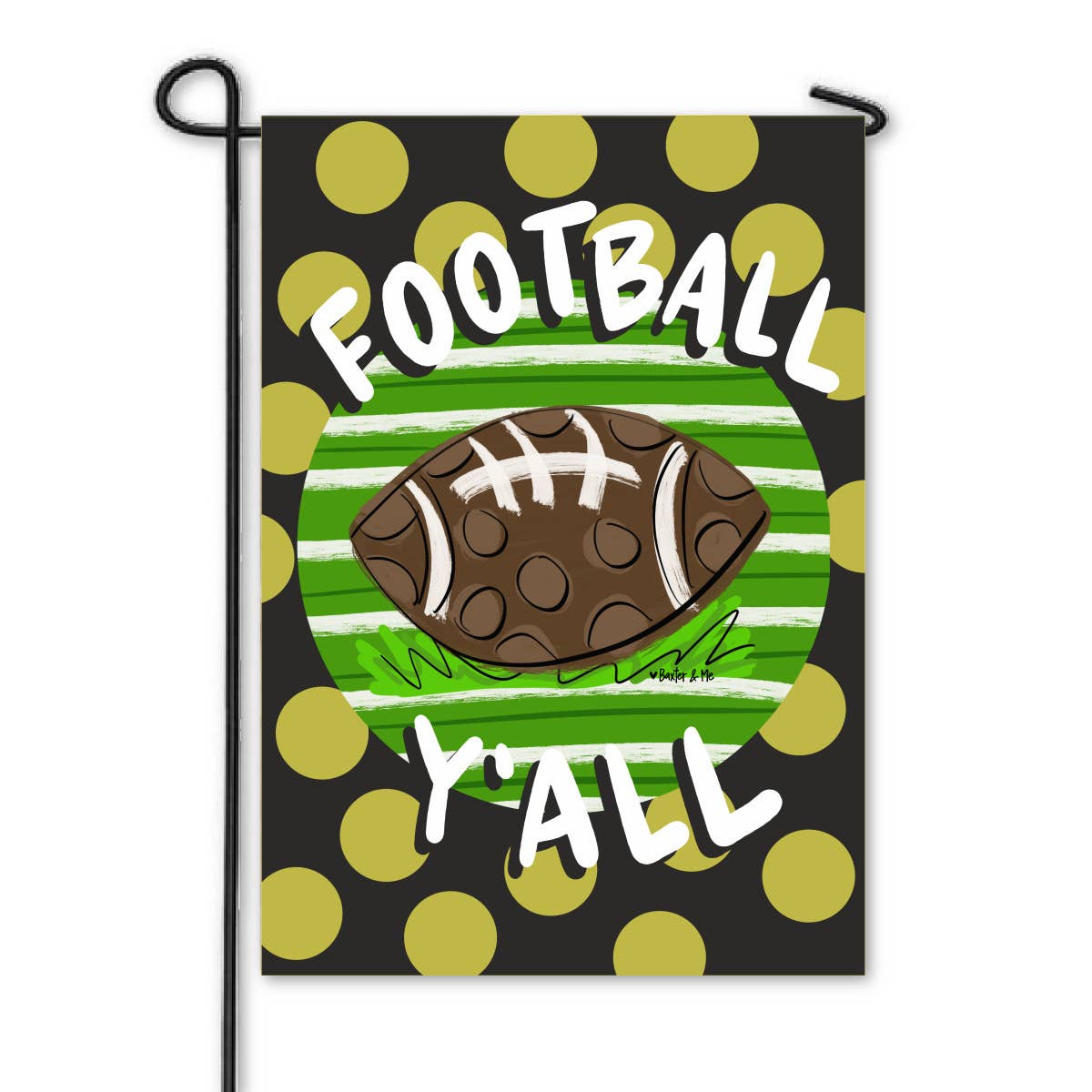 Baxter & Me - Football Team Colors Garden Flag