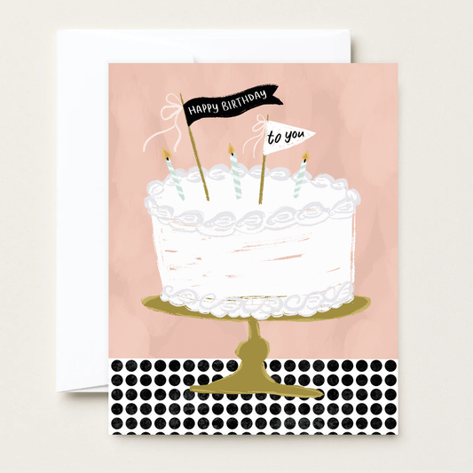 Makerie Day - Happy Birthday Cake Greeting Card