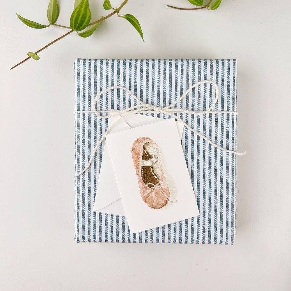 emily lex studio - Ballet shoe mini enclosure notecard