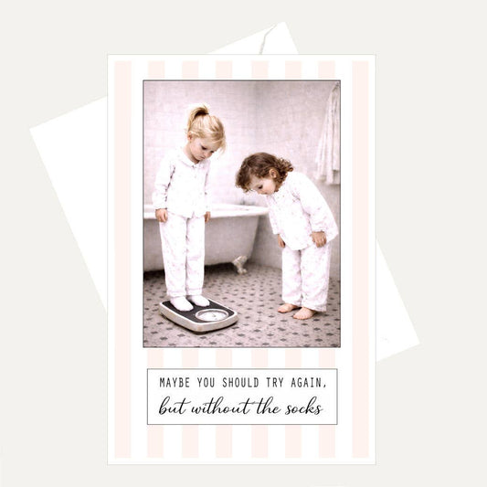 Bellflower Girl - Sweet Vintage Girls Greeting Card | Thinking of You | Friend