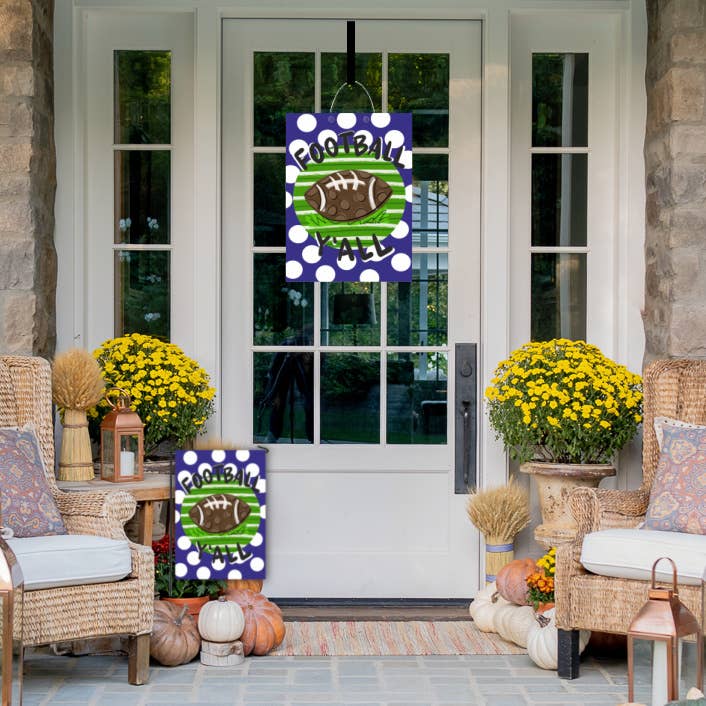 Baxter & Me - Football Team Colors Garden Flag