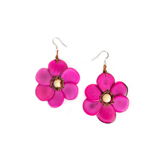 Organic Tagua Jewelry - Rosalia Earrings