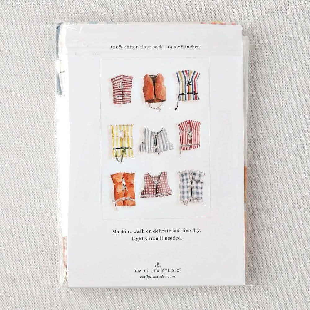 emily lex studio - Boat coats cotton flour sack tea towel