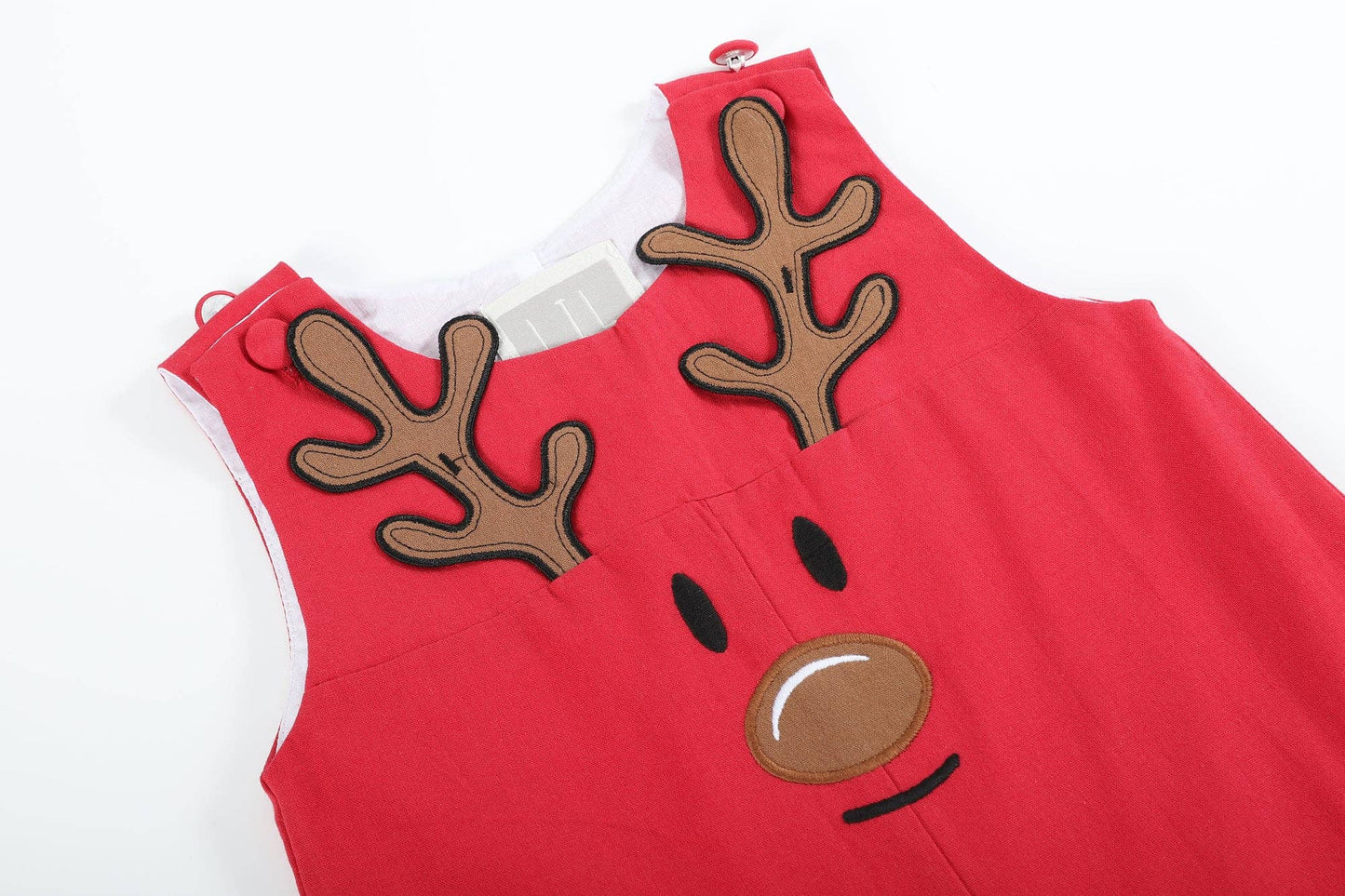 Lil Cactus - Red Reindeer Pocket Overalls