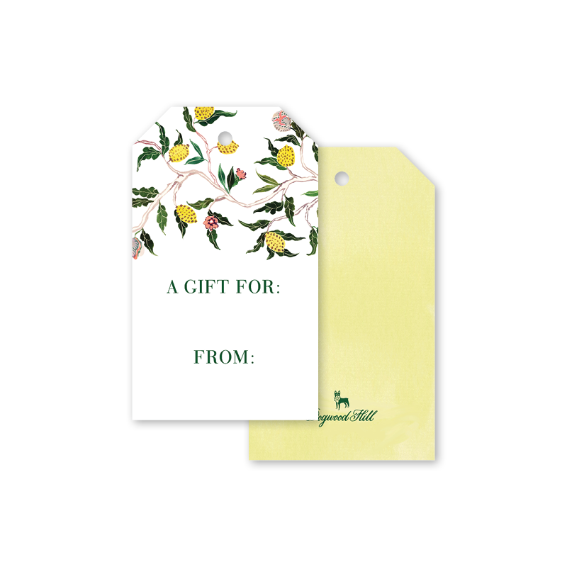 Dogwood Hill - Brocade Botanical Branches Gift Tag