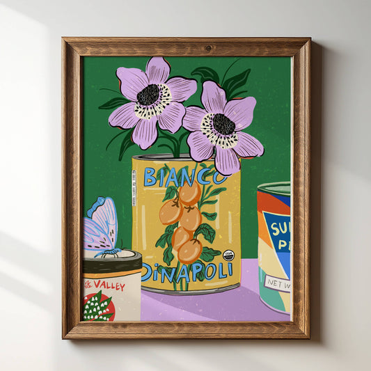 Tara Reed - "Still Life With Cans" - 8" x 10" Art Print
