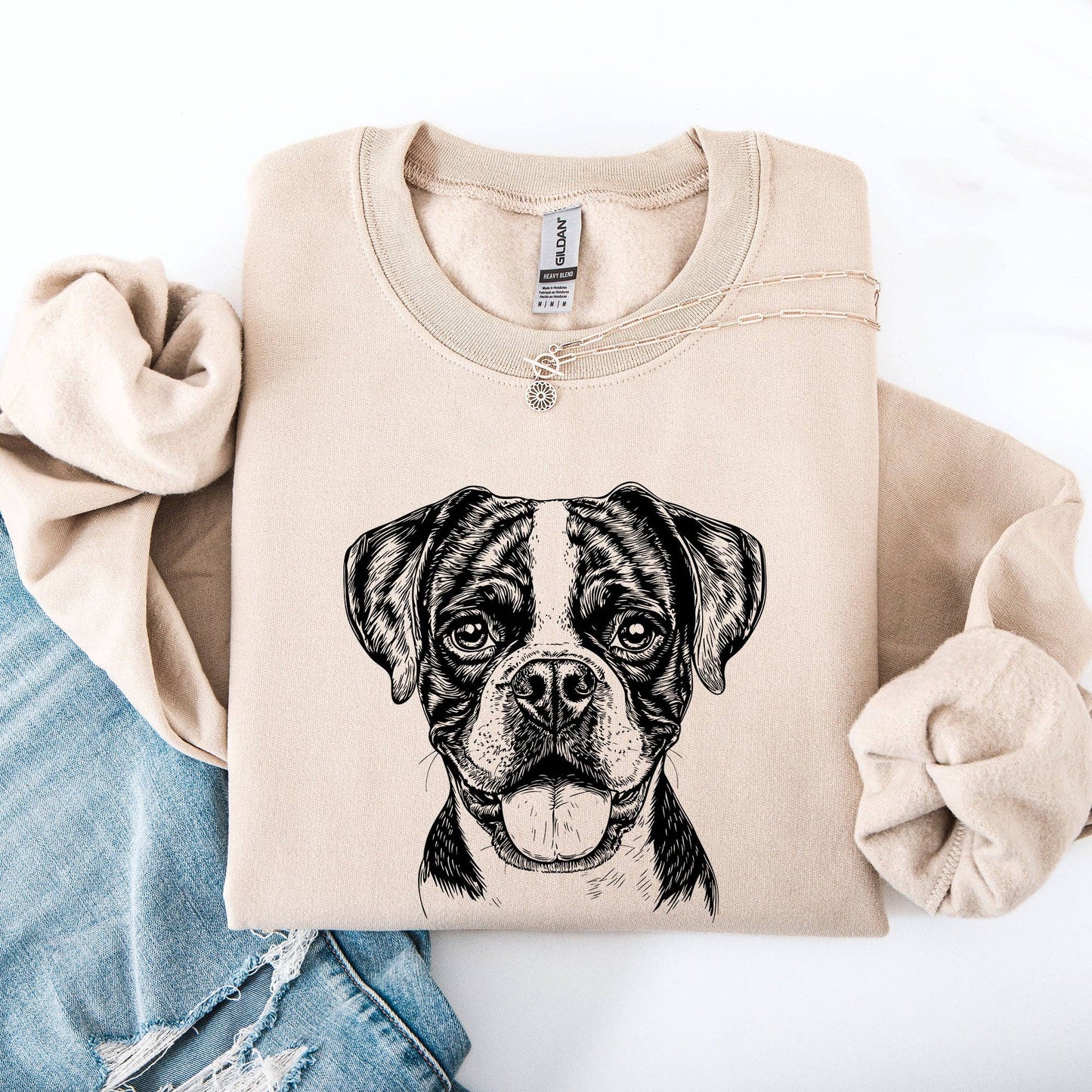 Refinery Number One LLC - Boxer, Pet, Dog Breed Sweatshirt