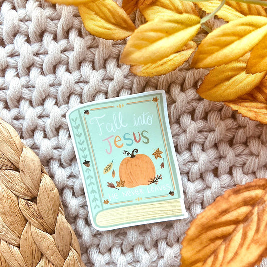 Makerie Day - Fall Jesus Bible Sticker