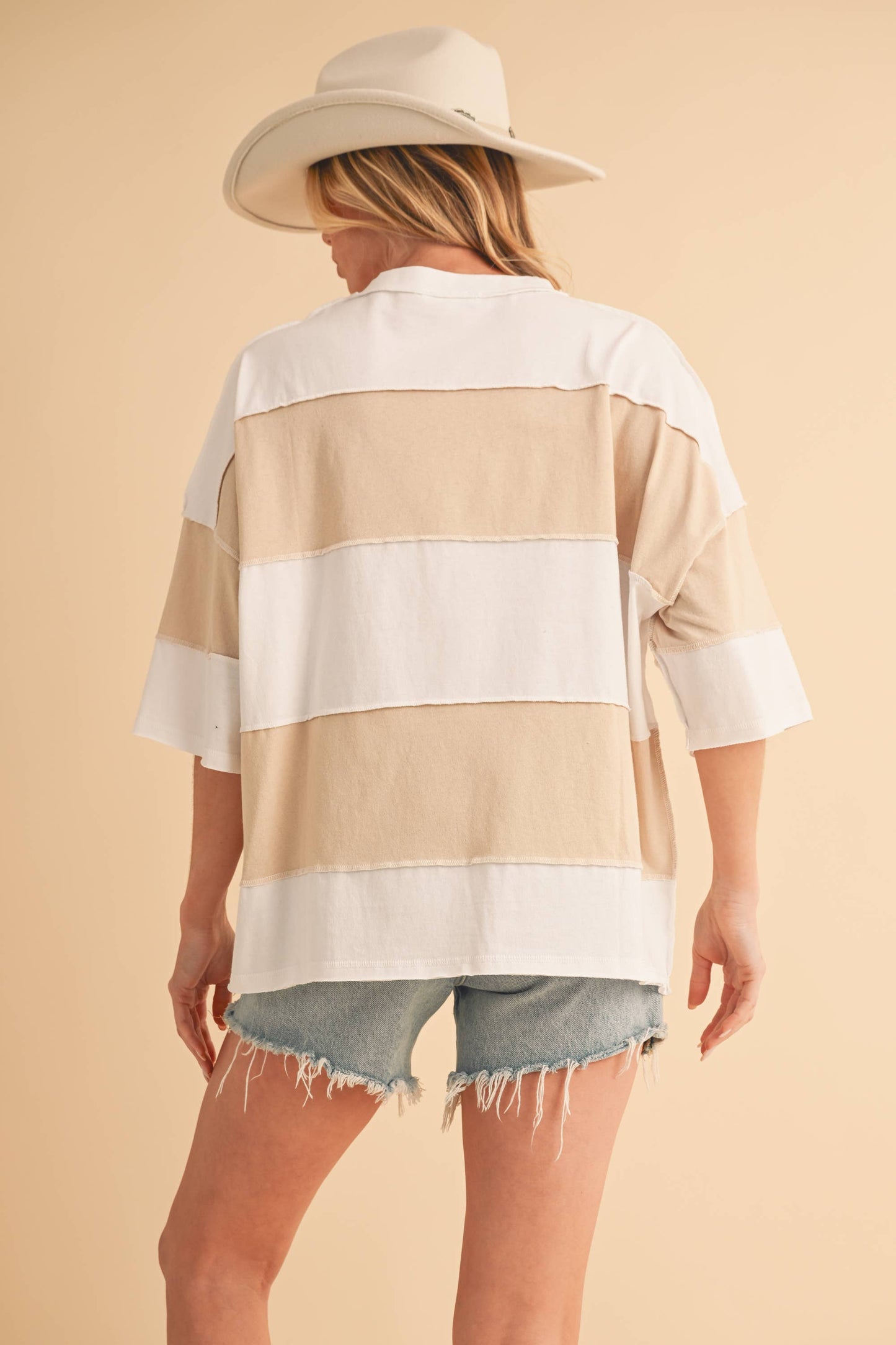 AEMI + CO - 8417FN Polly Color Block Top