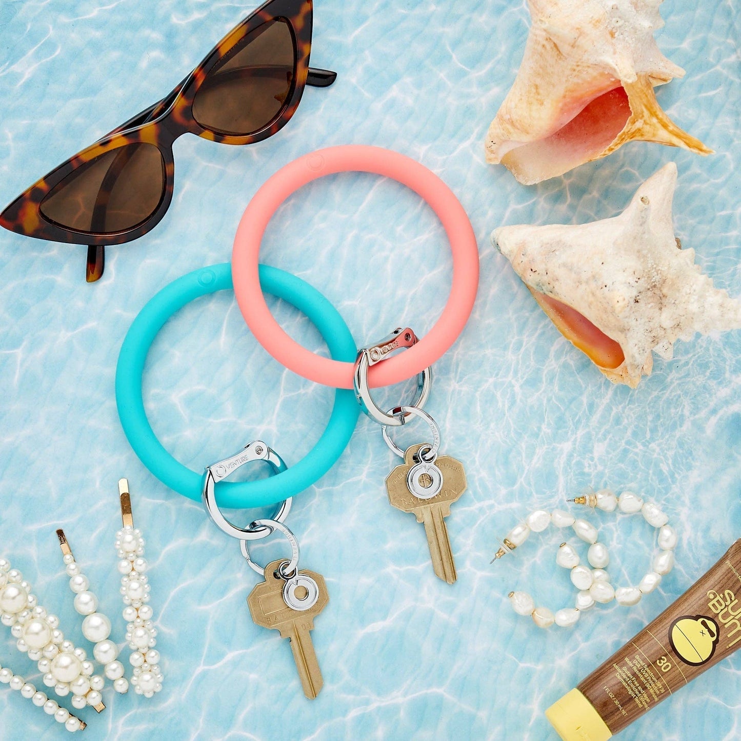 Oventure - Silicone Big O® Key Ring - In The Pool