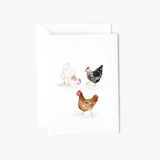 emily lex studio - Chickens mini notecard