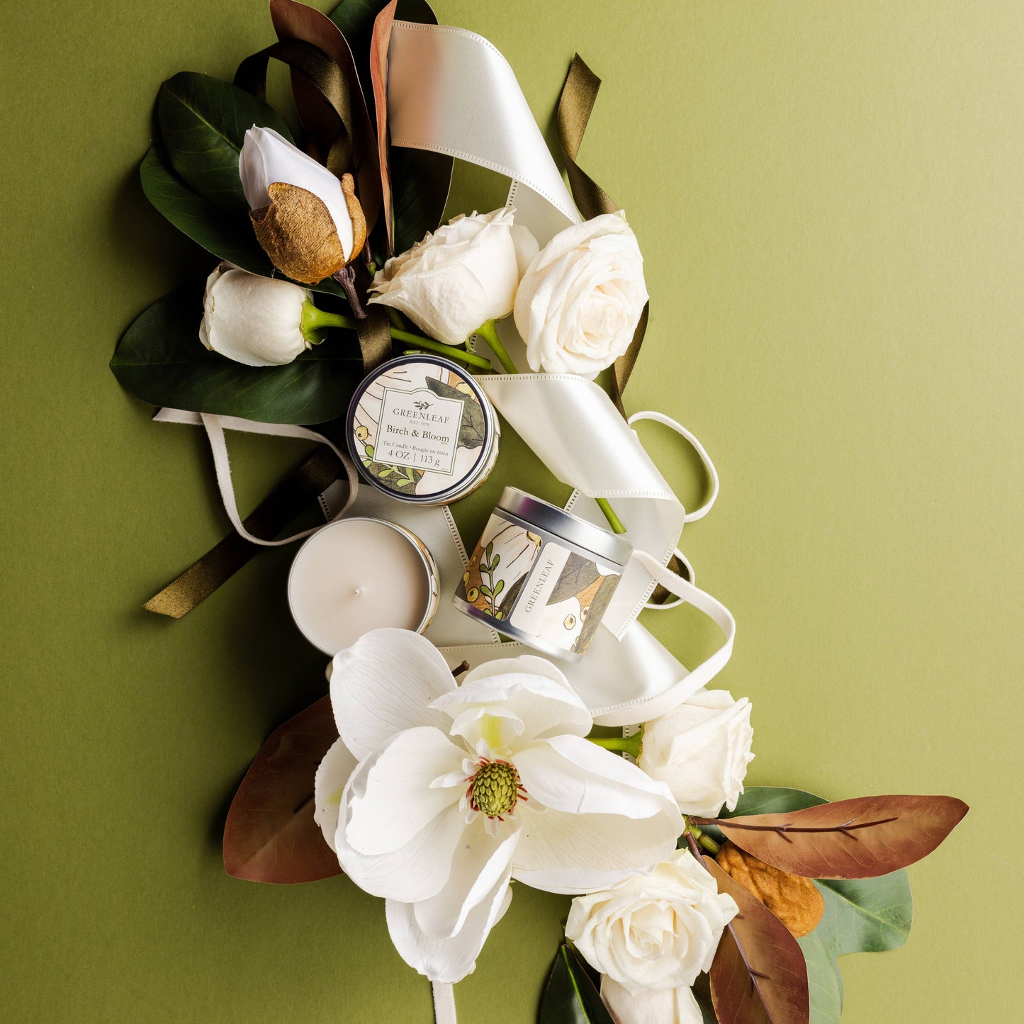 Greenleaf Gifts - Birch & Bloom Tin Candle 6pk
