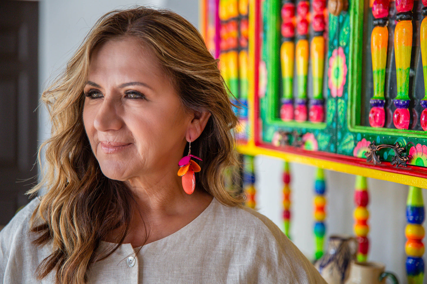 Organic Tagua Jewelry - Jordin Earrings