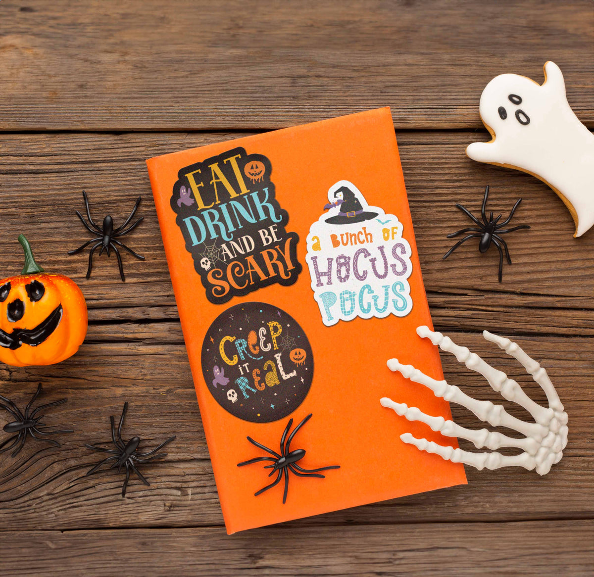 Sentinel Supply - Eat, Drink, and Be Scary Halloween Sticker - Cute Fall Gift
