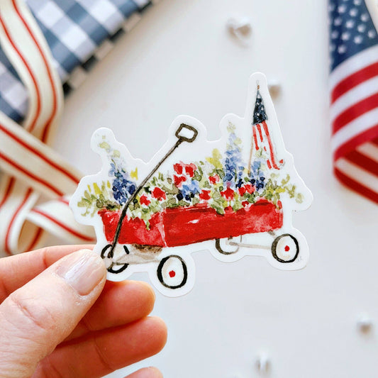 emily lex studio - Red wagon sticker