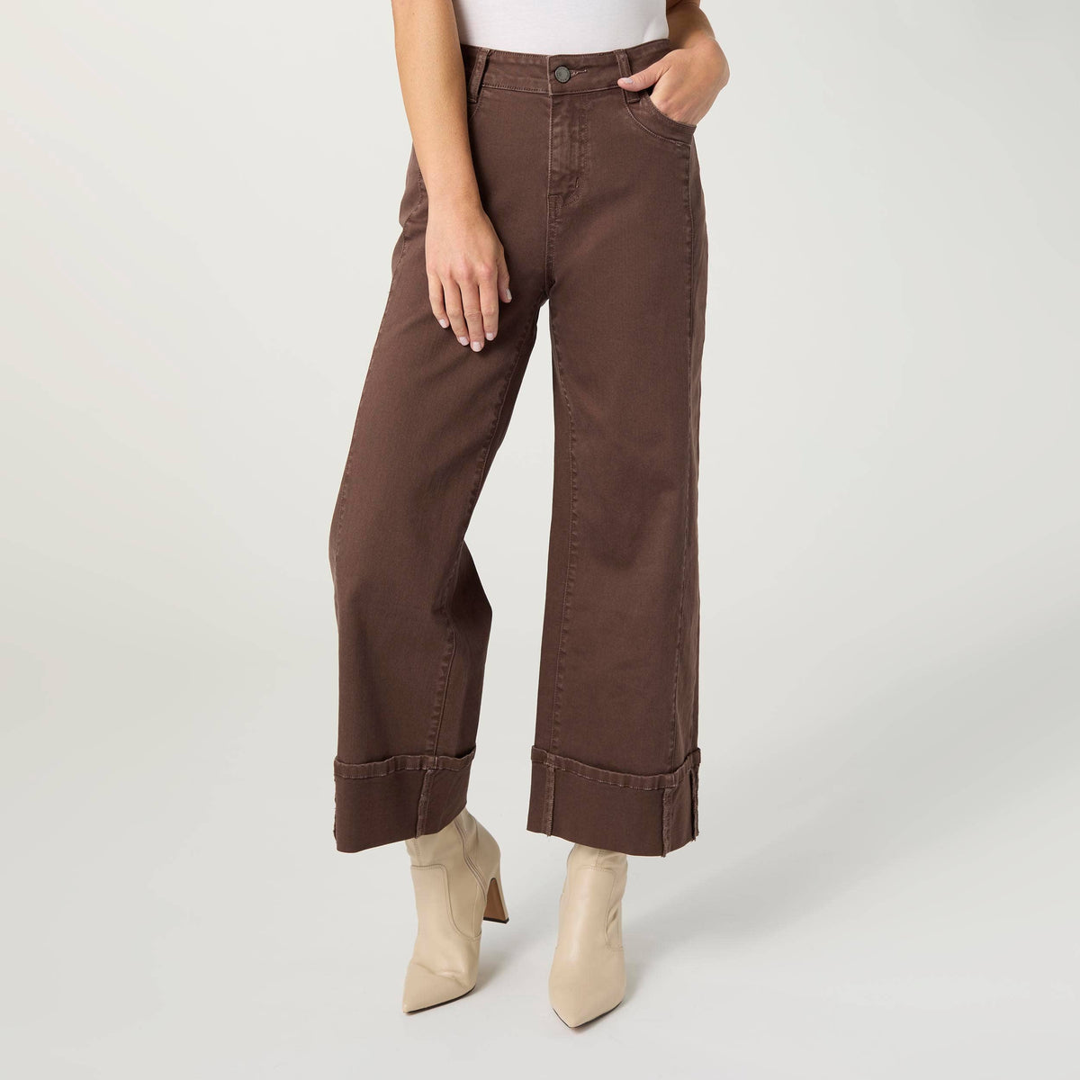 COCO + CARMEN - Avante Wide Ankle with Front Seam Pant-Fall