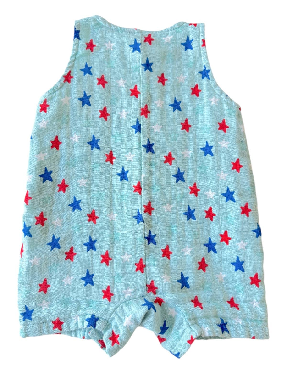SIIX Collection - Splendid Stars Blue / Muslin Shortie Romper