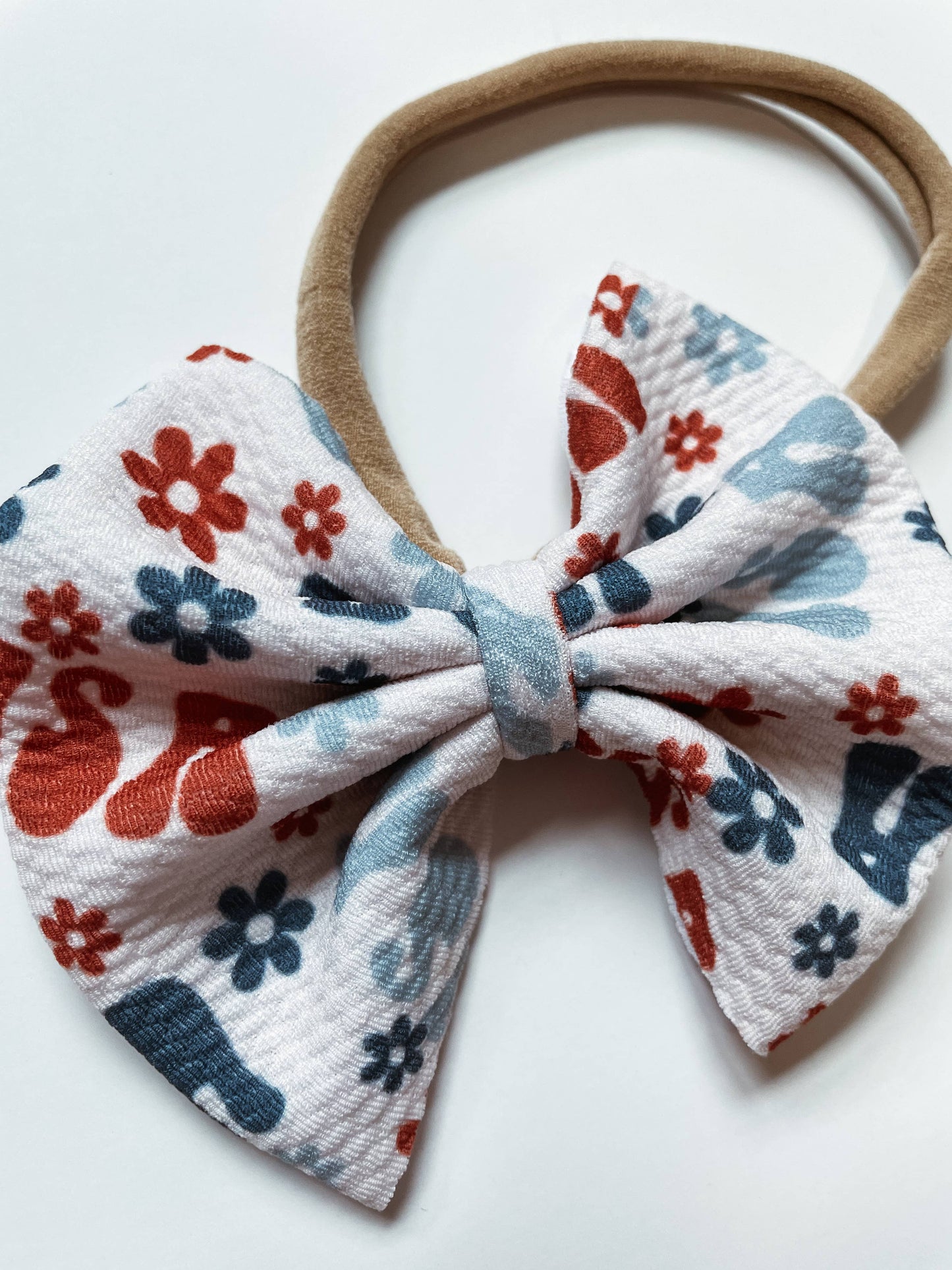 Boho + Babe - Baby Bow Headband - Retro USA