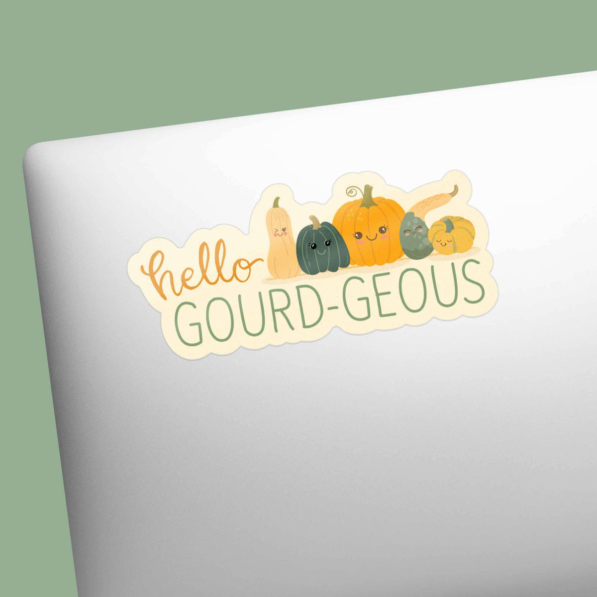 Sentinel Supply - Hello Gourd-geous Pumpkin Sticker - Cute Fall Gift
