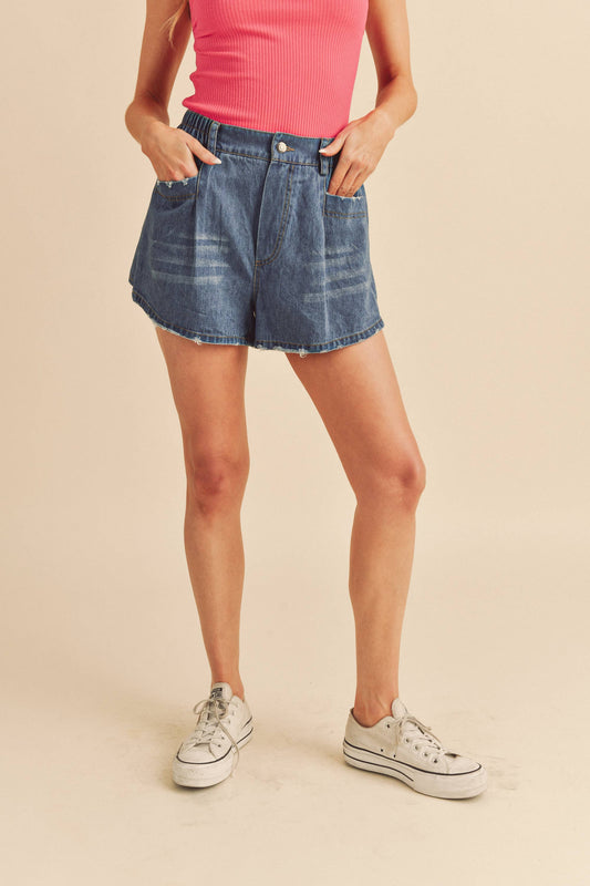 AEMI + CO - 754BK Niccola Denim Shorts