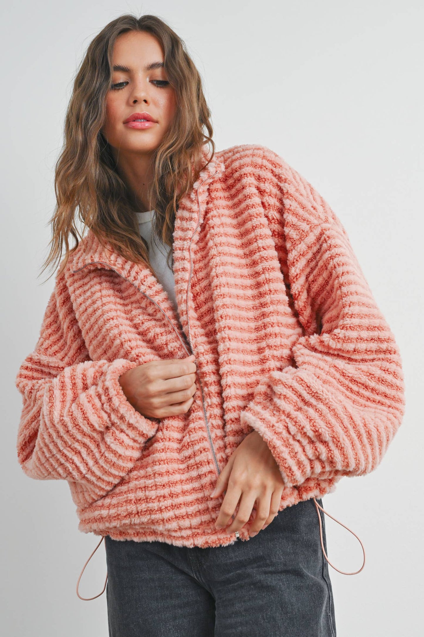BUTTERMELON - Fall Collared Puffer Jacket - BMJ7497