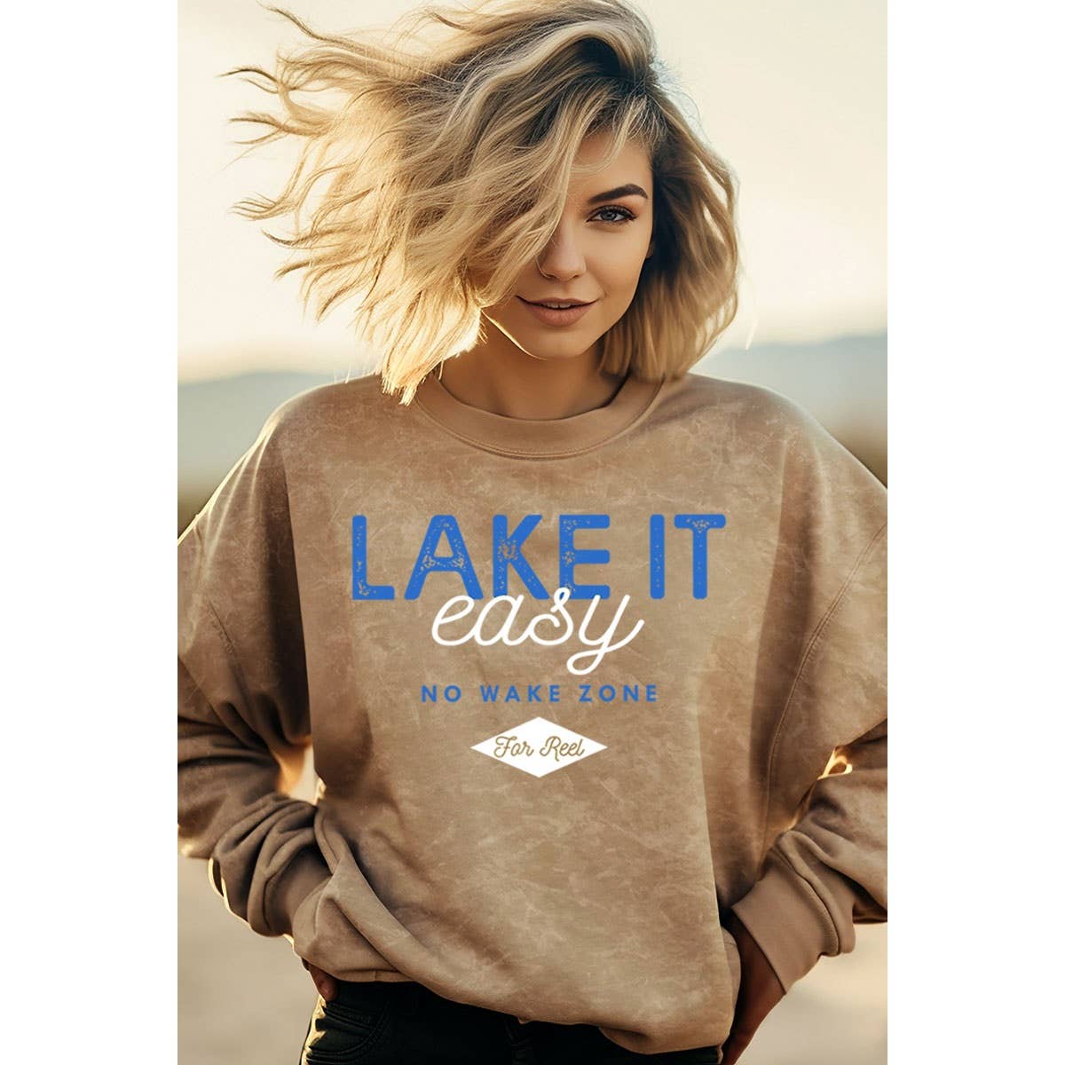 HRTandLUV - LAKE IT EASY MINERAL GRAPHIC SWEATSHIRTS