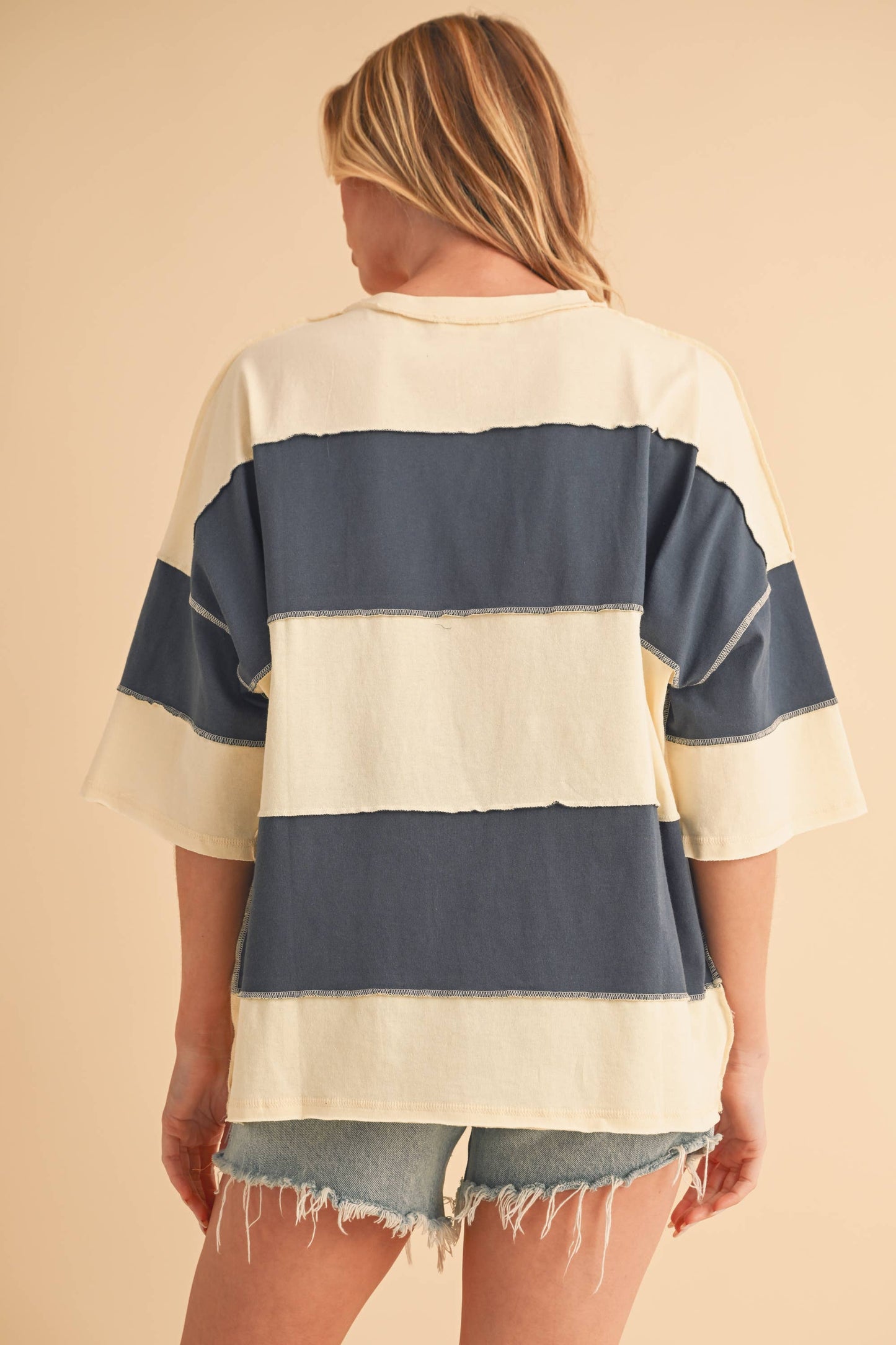 AEMI + CO - 8417FN Polly Color Block Top