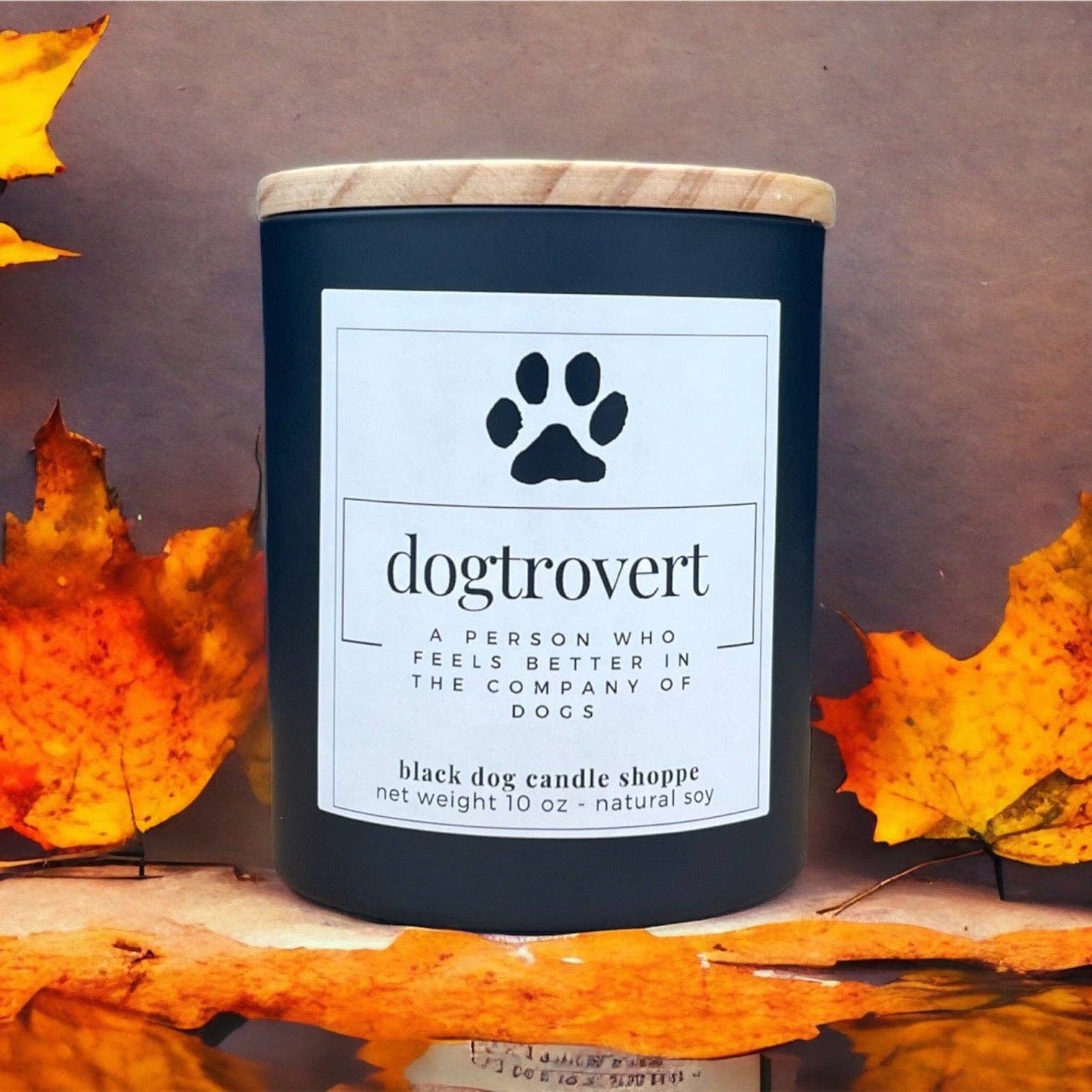 The Black Dog Candle Shoppe - Dogtrovert Dog Lover Candle