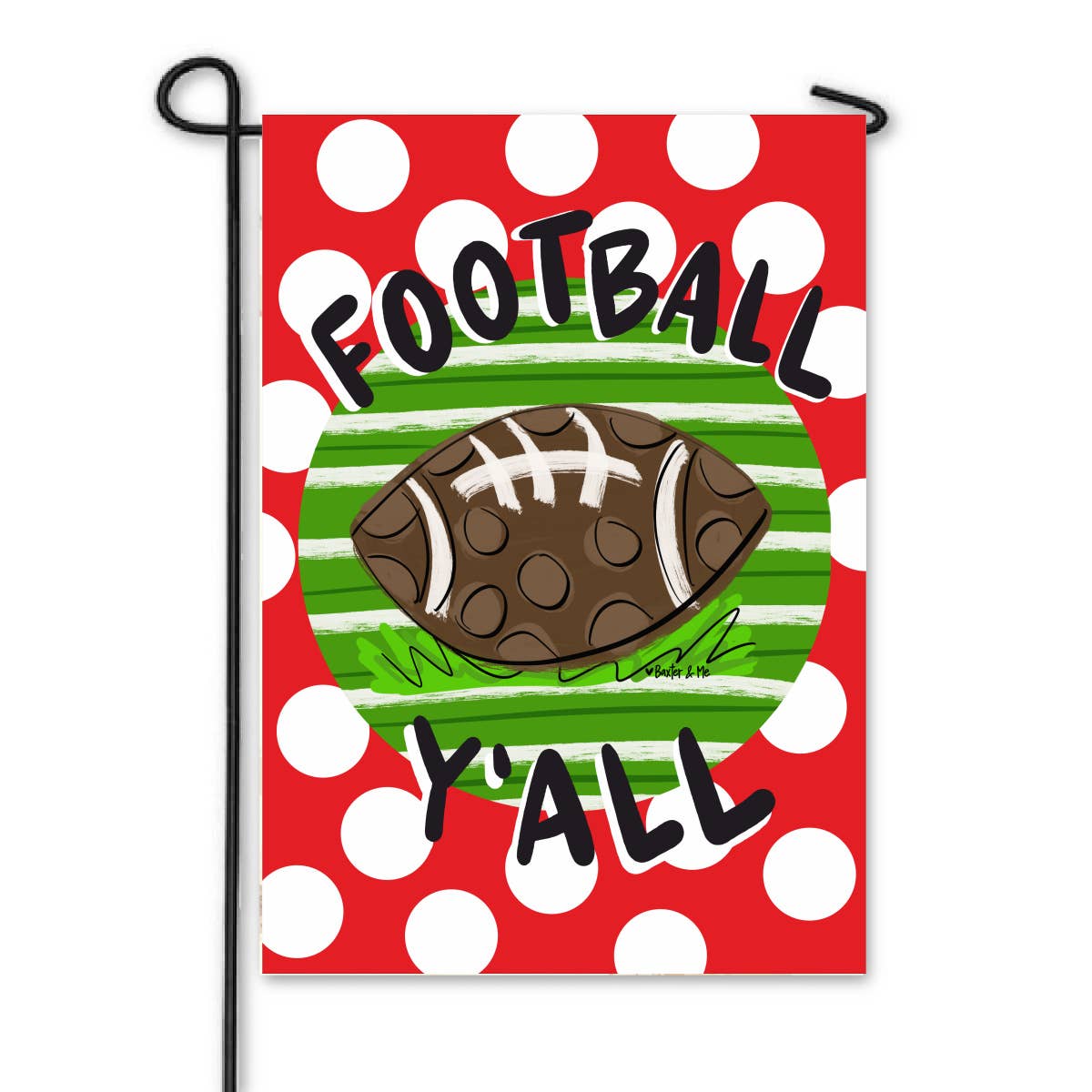 Baxter & Me - Football Team Colors Garden Flag