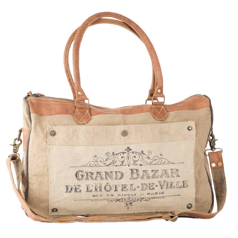 Clea Ray Canvas Bags & Clothing - Grand Bazar Shoulder Bag With Strap