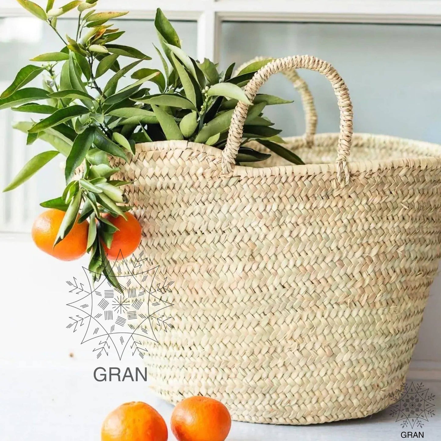 Gran Wholesale - French Market Basket, Straw tote Bag, Shopping Basket
