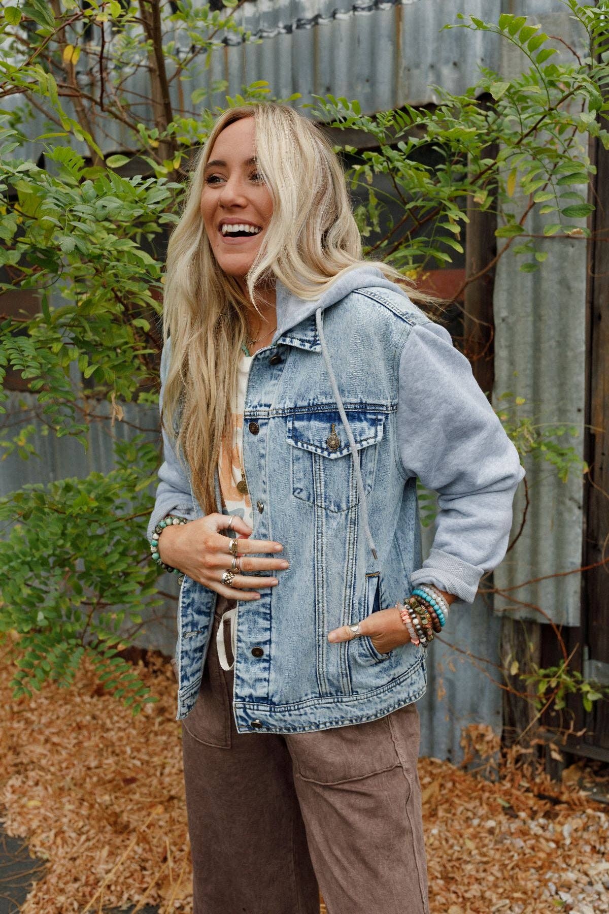 Three Bird Nest - My Boyfriends Denim Jacket - Blue Light Wash