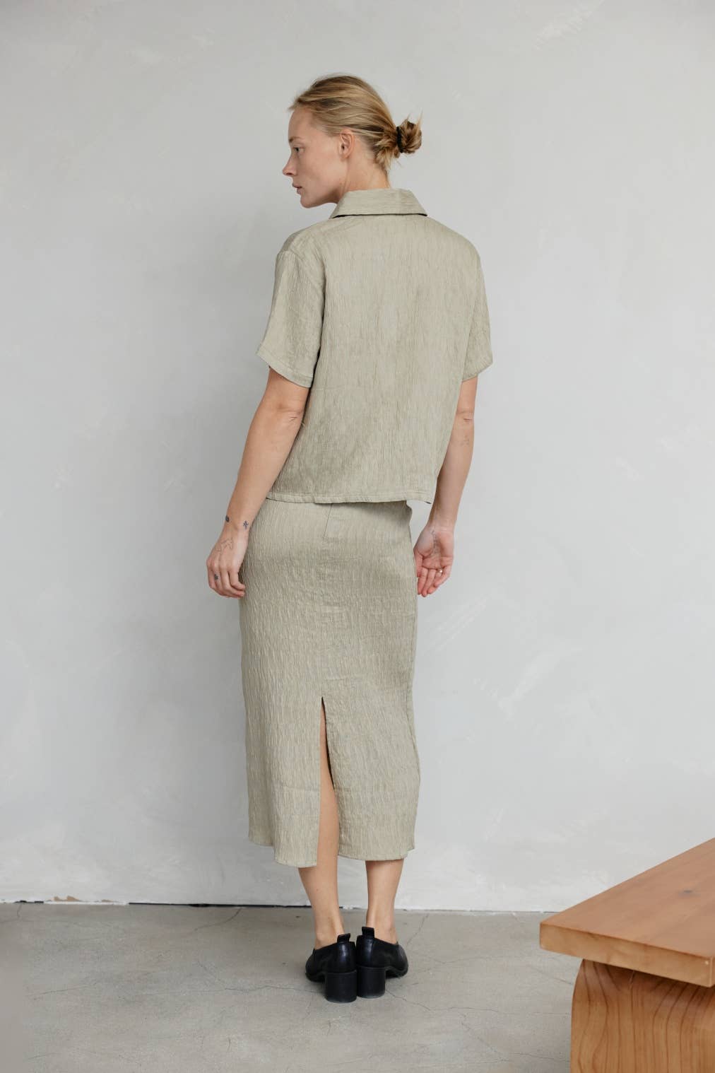 MOD REF - The Miranda Top | Textured Button-Down Top