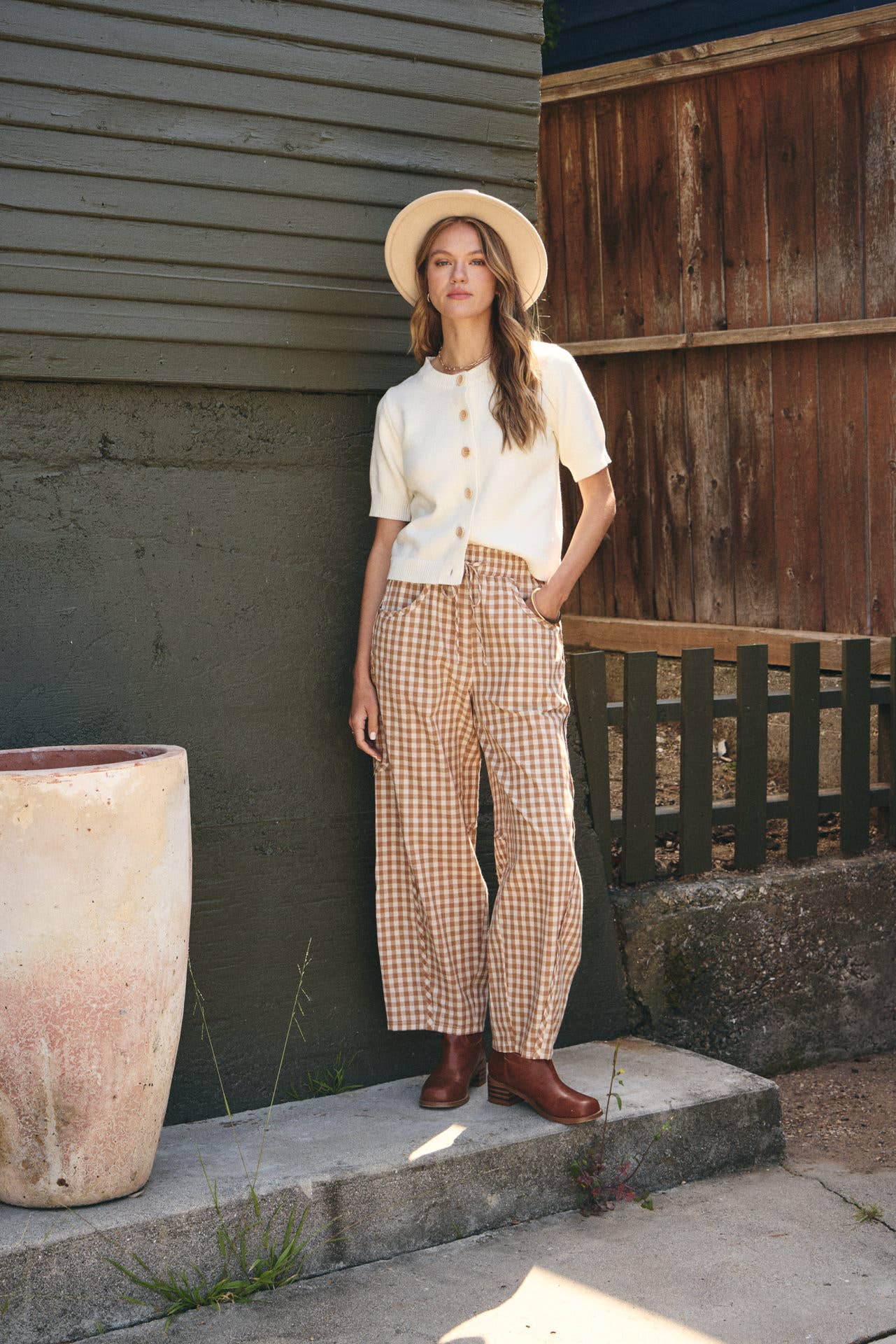 in february - WEEKEND COFFEE MINIMAL SILHOUETTE COTTON CARDIGAN