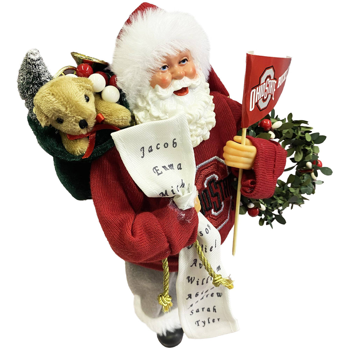 Santa’s Workshop Inc. - 12" Ohio State Proud Santa