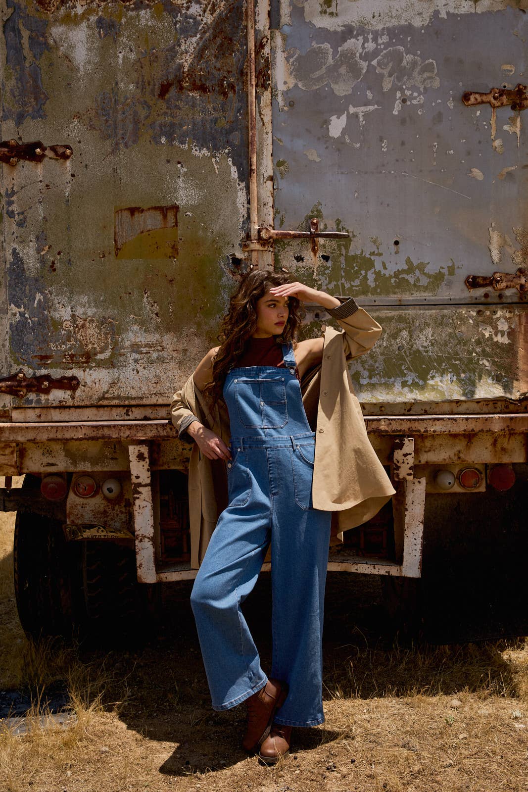 Sunday Edition by LE LIS - A LINE LONG SLEEVE TRENCH COAT