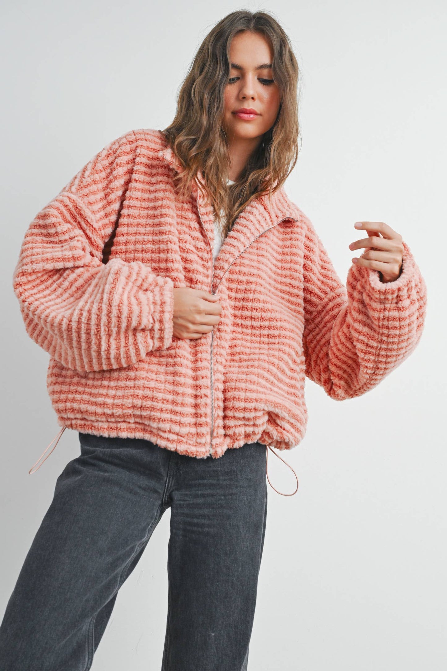 BUTTERMELON - Fall Collared Puffer Jacket - BMJ7497