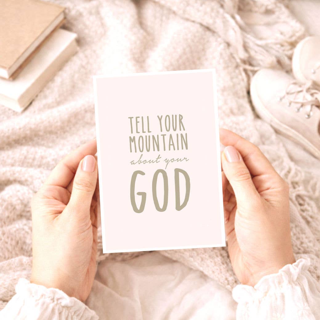 Bellflower Girl - Tell Your Mountain About Your God | Faith & Friendship Card