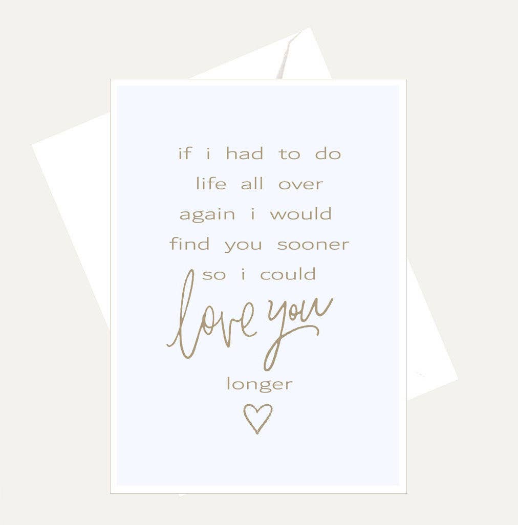 Bellflower Girl - If I Had To Do Life Over | Love You Longer | Romantic Card
