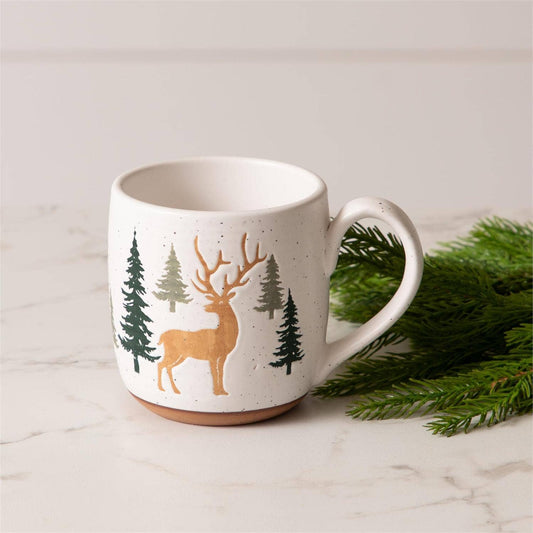 Audrey's Home & Gift - Mug - Deer and Trees (Pk/04)