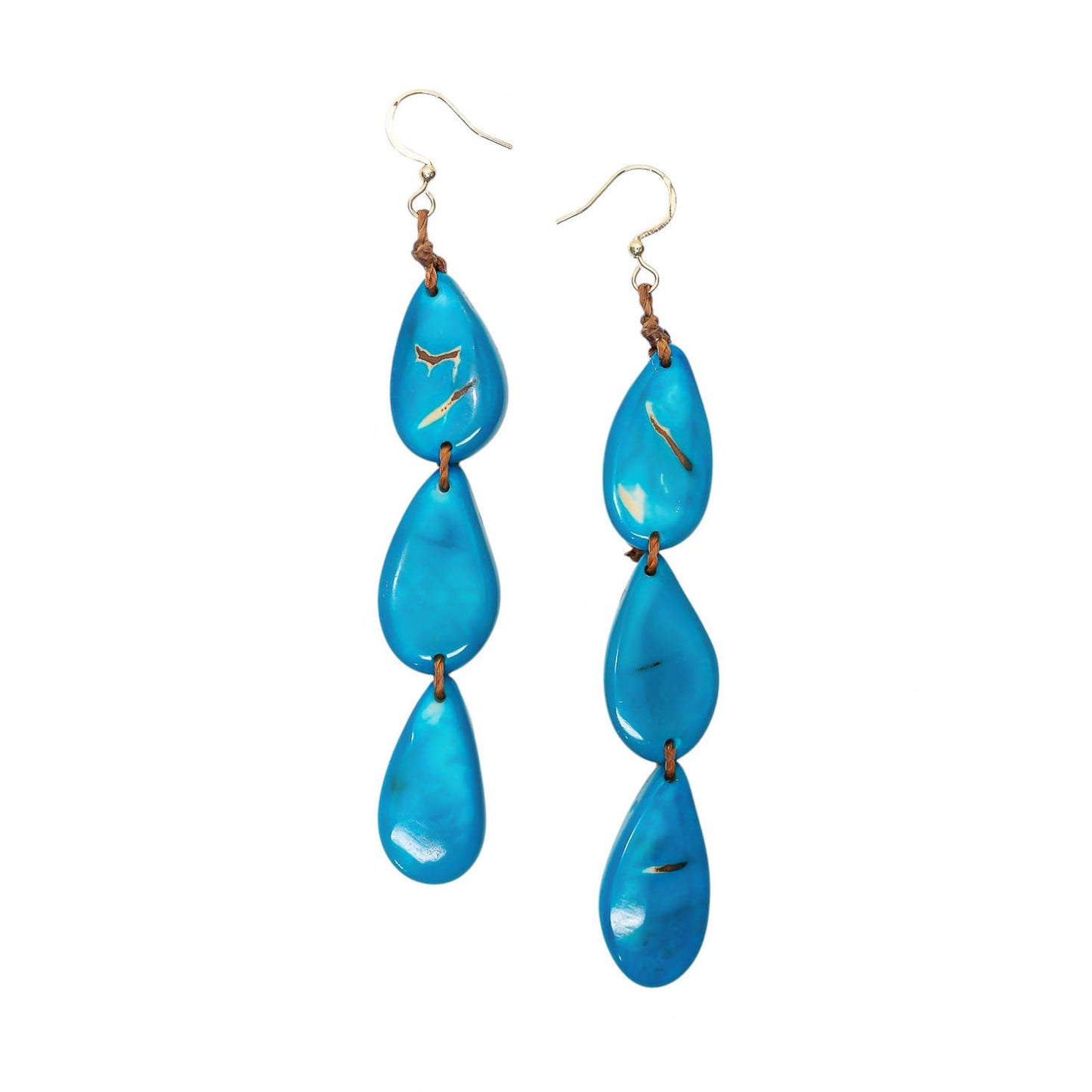 Organic Tagua Jewelry - Lys Earrings